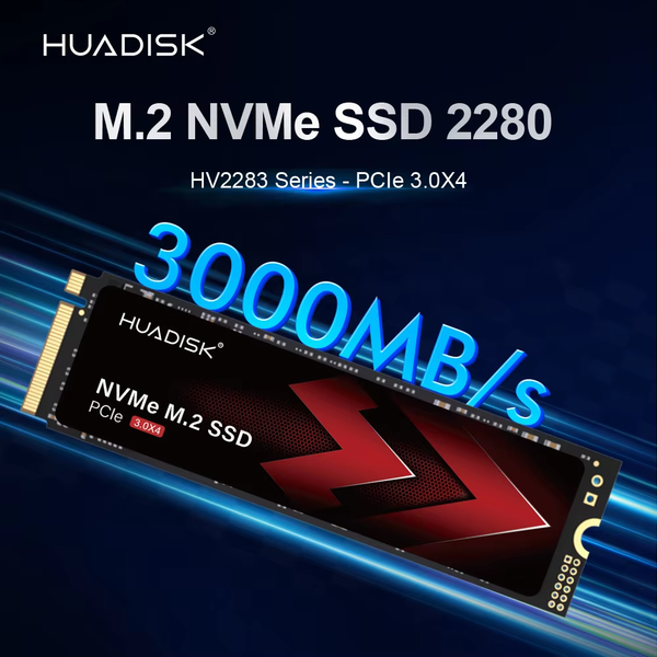 SSD HUADISK 512GB HYV512X3(HXY) PCIe Gen3.0 x4 NVMe 1.3, M.2 2280 (Đọc 3400Mb/s)