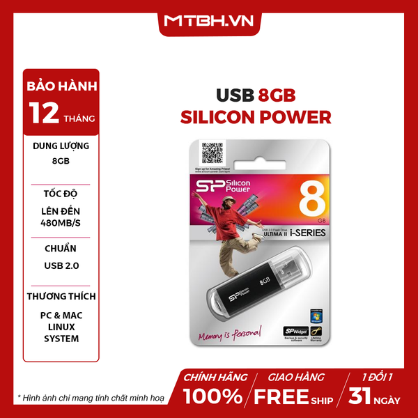 USB 8GB SILICON POWER NEW
