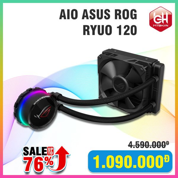TẢN NHIỆT NƯỚC AIO ASUS ROG RYUO 120 - ROG RYUO FAN | OLED Display