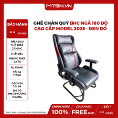 Ghế Gaming Chân Quỳ BHC Ngả 180 Độ Cao Cấp Model 2026 - Đen Đỏ
