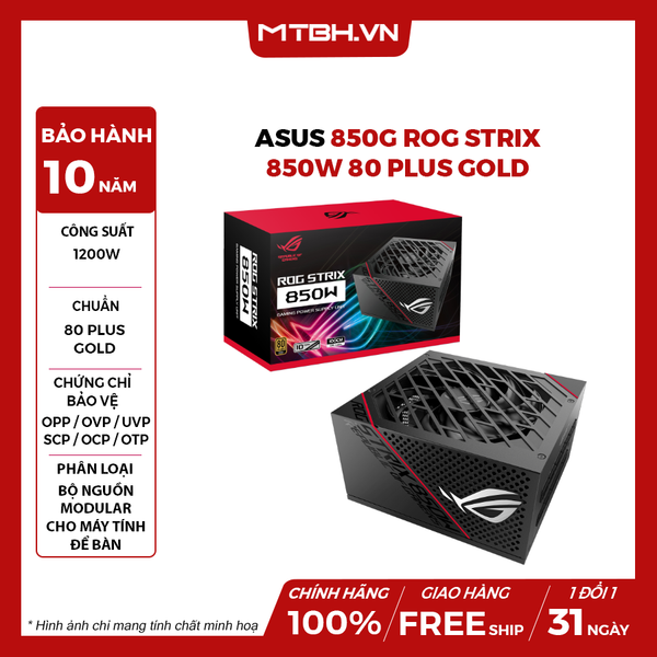 PSU ASUS 850G ROG STRIX 850W 80 PLUS GOLD - BẢO HÀNH 10 NĂM
