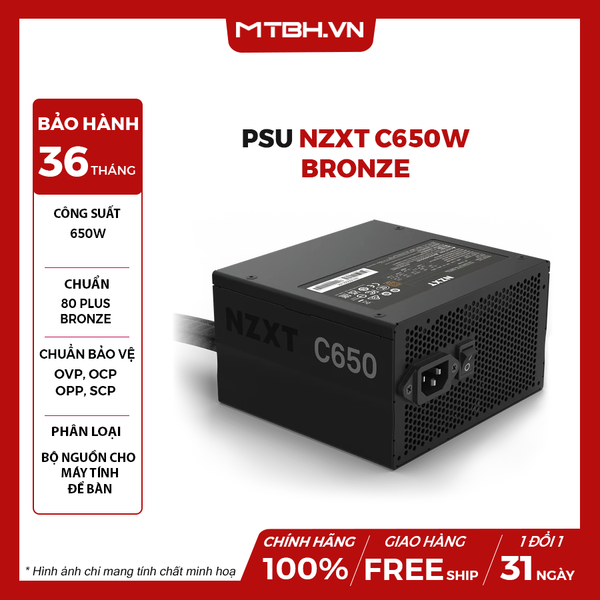NGUỒN NZXT C650W BRONZE
