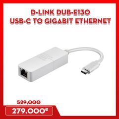 BỘ CHUYỂN ĐỔI D-LINK DUB-E130 - USB-C TO GIGABIT ETHERNET