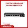 SWITCH POE GIGABIT D-LINK DGS-F1010P - TỐC ĐỘ 10/100/1000MBPS - 10 PORT (8 PORT POE 250M + 2 PORT UPLINK)