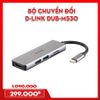 BỘ CHUYỂN ĐỔI 5 IN 1 D-LINK DUB-M530 - TYPE C RA SD/MICROSD CARD READER | USB 3.0 | HDMI