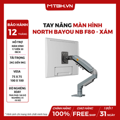 TAY NÂNG MÀN HÌNH NORTH BAYOU NB F80 - XÁM