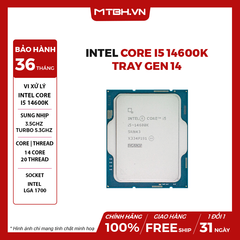 (S) CPU Intel Core I5 14600K (Raptor Lake Refresh, LGA 1700) TRAY GEN 14