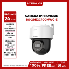 Camera IP Mini PT Smart Hybird Light 2MP HIKVISION DS-2DE2C400MWG-EHUN Kèm Nguồn
