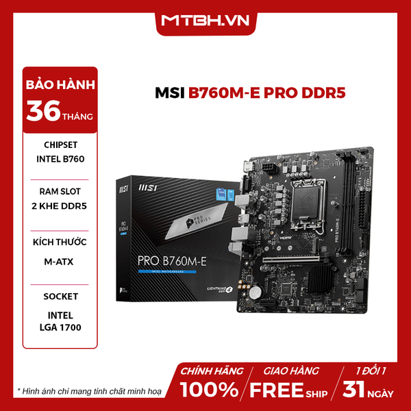 Main MSI B760M-E PRO DDR5