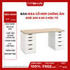 BÀN IKEA GỖ MDF CHỐNG ẨM SIZE 200 x 80 2 HỘC TỦ