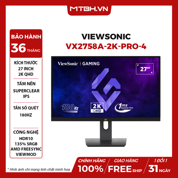 MÀN HÌNH VIEWSONIC VX2758A-2K-PRO-4 27