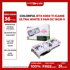 VGA Colorful RTX 5060 Ti iGame Ultra White 3 FAN OC 16GB-V