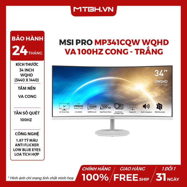 MÀN HÌNH MSI PRO MP341CQW 34