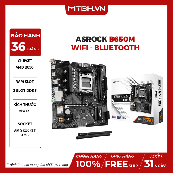 MAIN ASRock B650M-H/M.2+ DDR5 WIFI