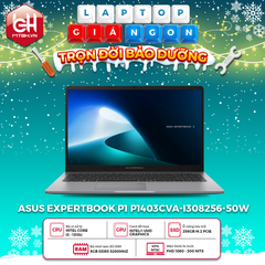 LAPTOP ASUS EXPERTBOOK P1 P1403CVA-i308256-50W CORE i3-1315U | 8GB RAM | 256GB SSD | Intel UHD Graphics | 14' FHD | Win 11