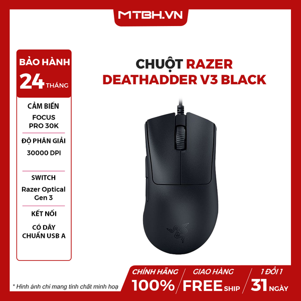 CHUỘT RAZER DEATHADDER V3 BLACK