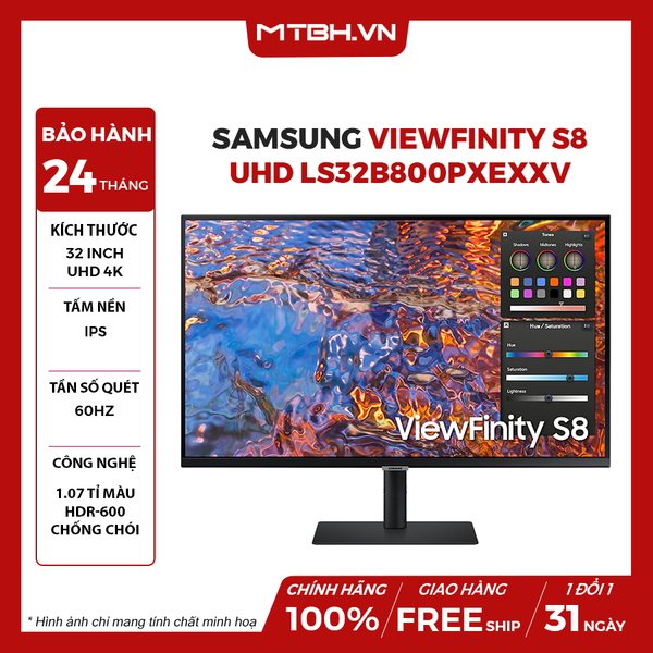 Màn hình Samsung Viewfinity S8 UHD LS32B800PXEXXV 32