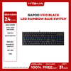 Bàn Phím Cơ Rapoo V510 Black Led Rainbow Blue Switch