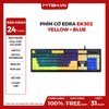 Bàn phím EDRA EK302 - Yellow + Blue