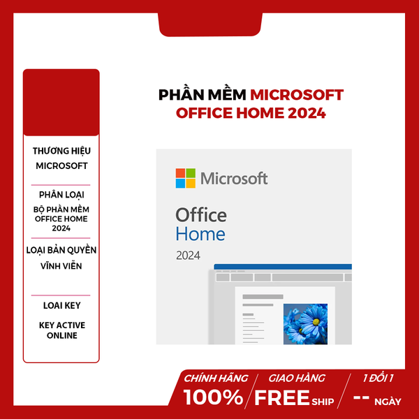 Phần mềm Microsoft Office Home 2024 All Lng APAC EM Retail Online ESD (EP2-06796) - Chính hãng | Key điện tử