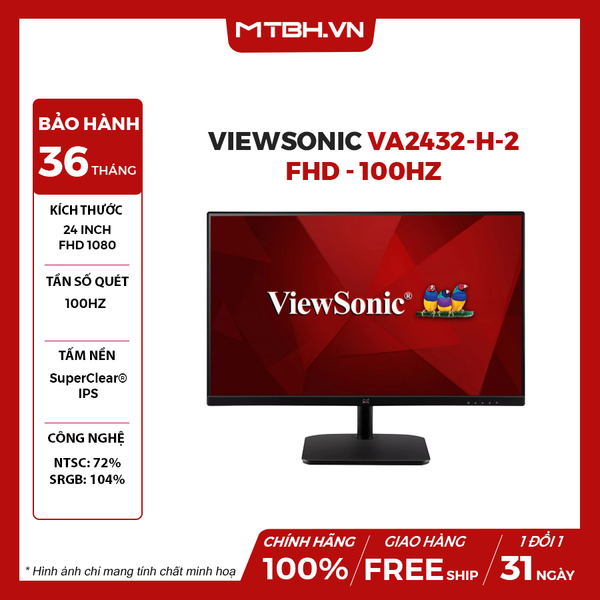MÀN HÌNH VIEWSONIC VA2432-H-2 24