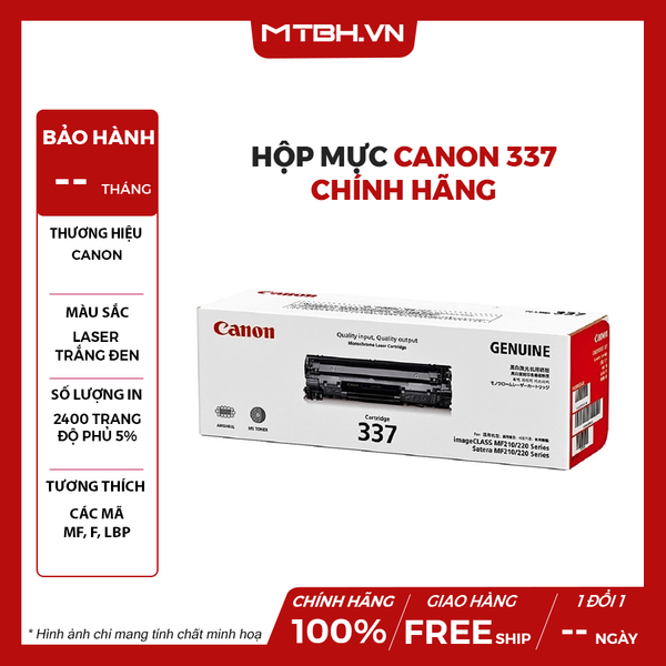 Hộp mực Canon 337 - Chính hãng