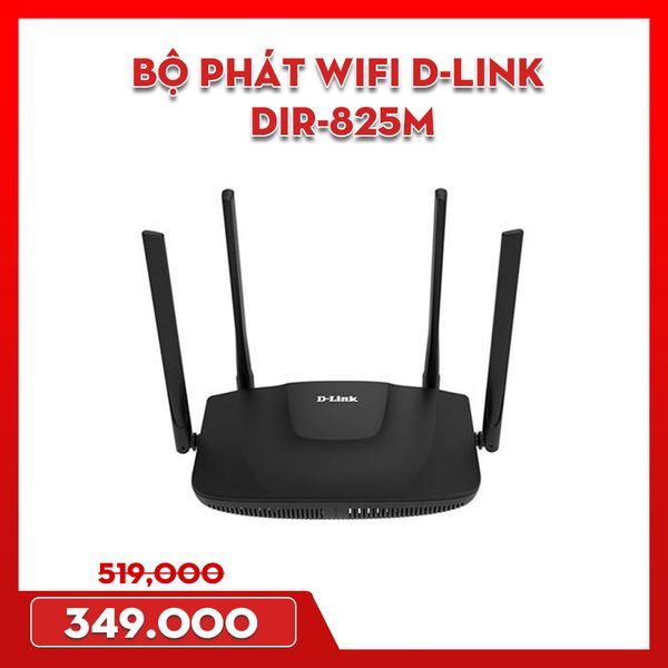 Bộ phát Wifi D-LINK Chuẩn AC1200 DIR-825M