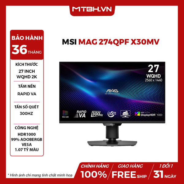 MÀN HÌNH MSI MAG 274QPF X30MV 27