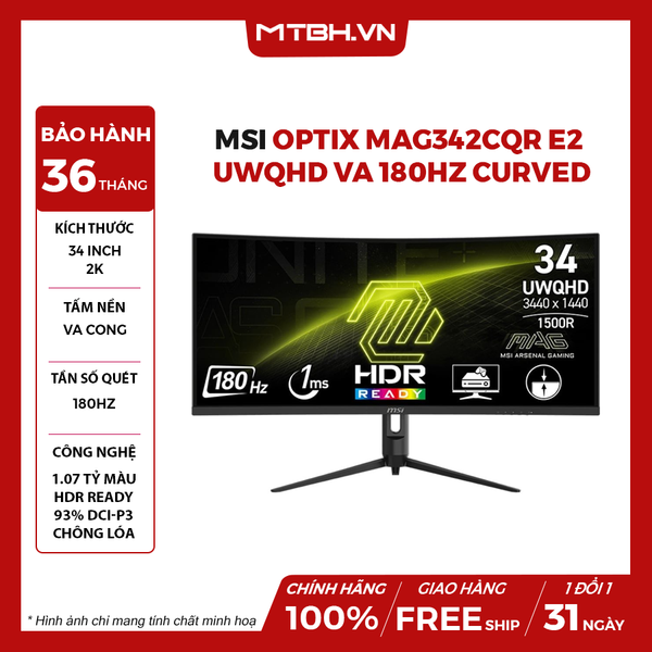 MÀN HÌNH MSI OPTIX MAG342CQR E2 34
