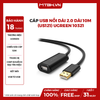 Cáp USB Nối Dài 2.0 Dài 10m Có Chíp Khuếch Đại (US121) Ugreen 10321