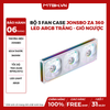 Bộ 3 Fan case JONSBO ZA 360 LED ARGB White - Gió ngược