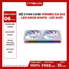 Bộ 2 Fan case JONSBO ZA 240 LED ARGB White - Gió xuôi
