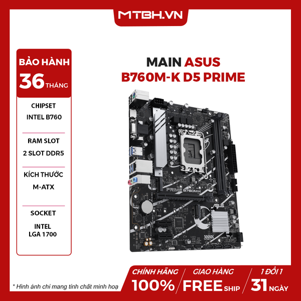 Main ASUS B760M-K D5 PRIME
