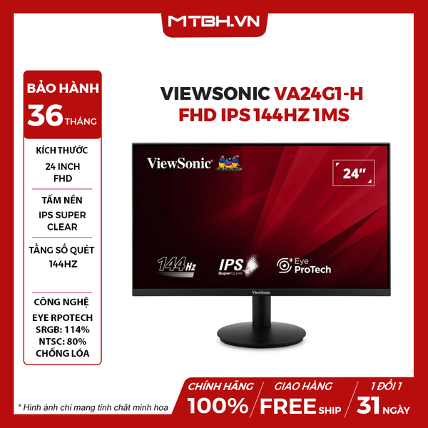 MÀN HÌNH VIEWSONIC VA24G1-H 24