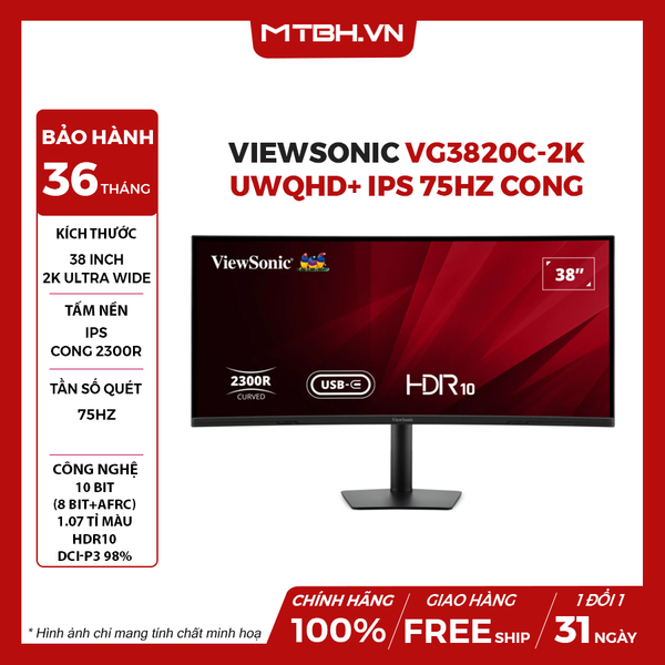 MÀN HÌNH VIEWSONIC VG3820C-2K 38