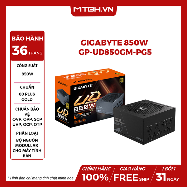 NGUỒN GIGABYTE 850W GP-UD850GM-PG5