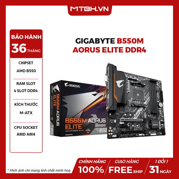 Main Gigabyte B550M Aorus Elite DDR4