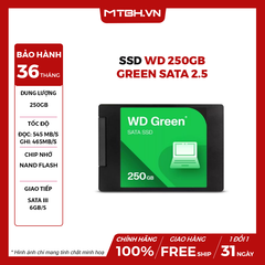 SSD WD 250GB GREEN Sata 2.5