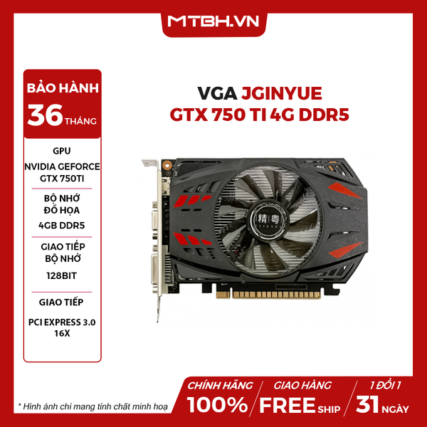 VGA JGINYUE GTX 750 TI 4G DDR5
