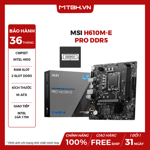 MAIN MSI H610M-E PRO DDR5
