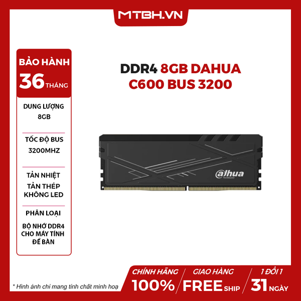 RAM DDR4 8GB DAHUA C600 BUS 3200