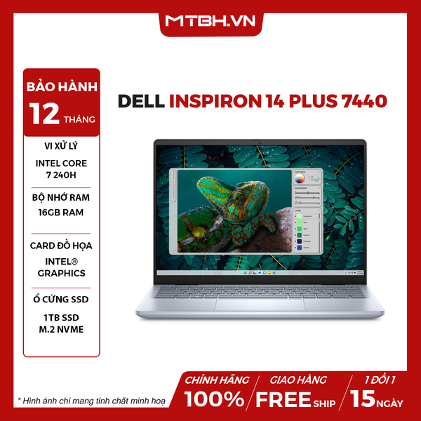 LAPTOP DELL INSPIRON 14 PLUS 7440 CORE 7 240H | 16GB RAM | 1TB SSD | 14