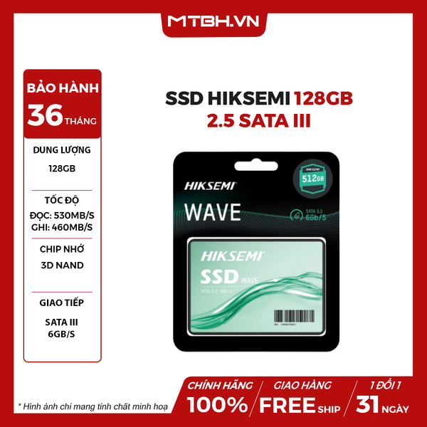 Ssd HIKSEMI 128GB 2.5 SATA III