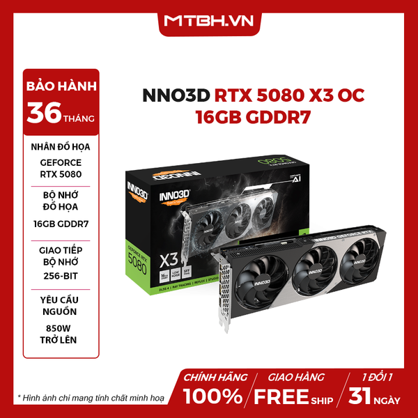 VGA INNO3D RTX 5080 X3 OC