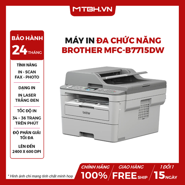 Máy in laser đa năng Brother MFC-B7715DW
