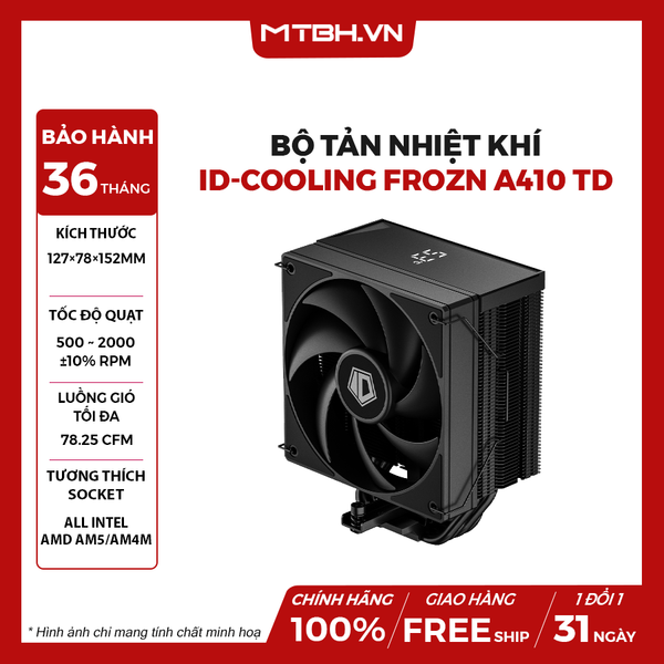 BỘ TẢN NHIỆT KHÍ ID-COOLING FROZN A410 TD - HIỂN THỊ NHIỆT ĐỘ