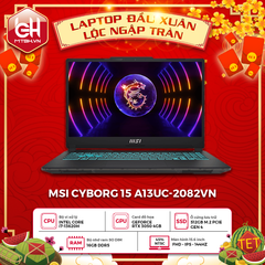 LAPTOP GAMING MSI CYBORG 15 A13UC-2082VN CORE i7-13620H | RTX 3050 4GB | 16GB RAM | 512GB SSD | 15,6