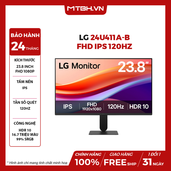 MÀN HÌNH LG 24U411A-B 24
