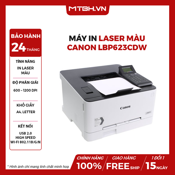 Máy in laser màu Canon LBP623CDW | Chính Hãng
