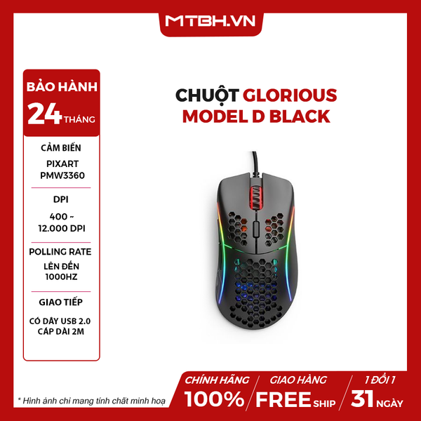 Chuột Glorious MODEL D BLACK